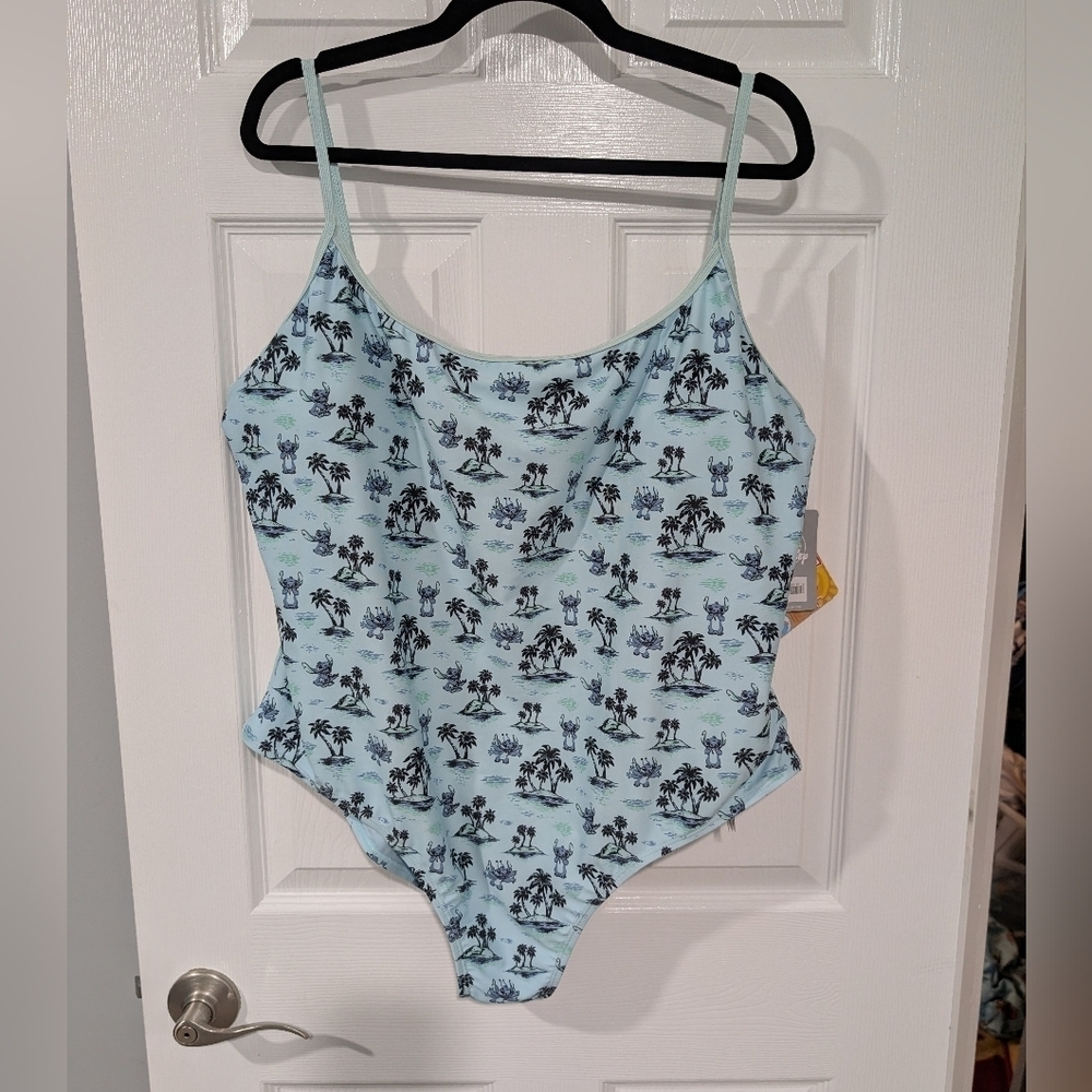 NWT Disney Store Blue Stitch Swimsuit for Women in Size 2X